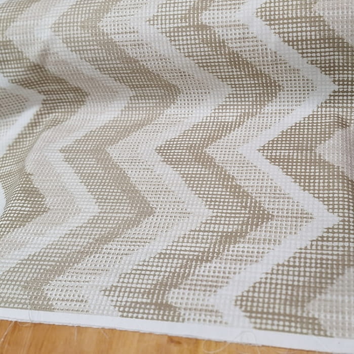 Tela loneta zig zag beige - 3