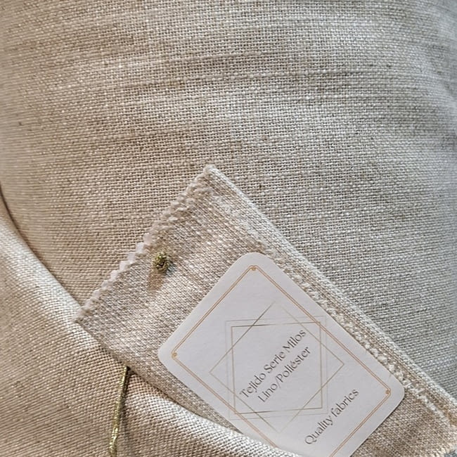 Tela textura beige lino