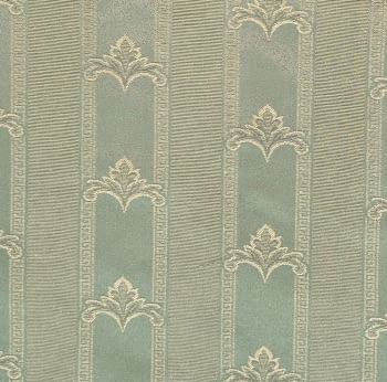 Tela jacquard adamascado rayas verde - 5