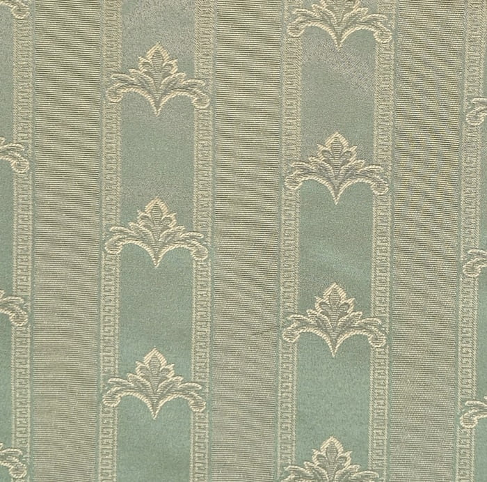 Tela jacquard adamascado rayas verde - 7