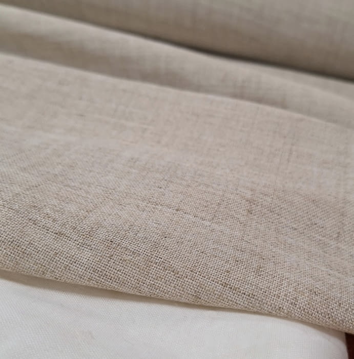 Tela visillo tupido lino jaspeado - 1