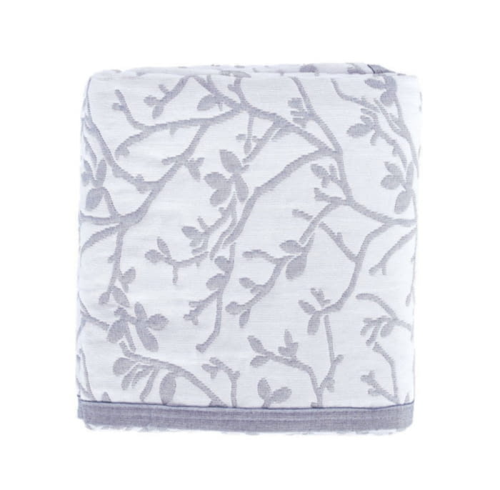 Colchas reversibles hojas gris azulado - 1