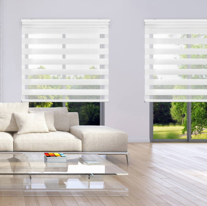 Estor noche y día blanco aluminio blanco - 2