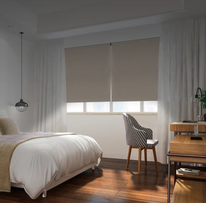 Estor foscurit opaco beige