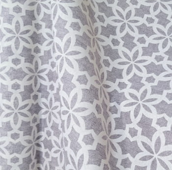 Tela resinada gris damasco para mantel - 5