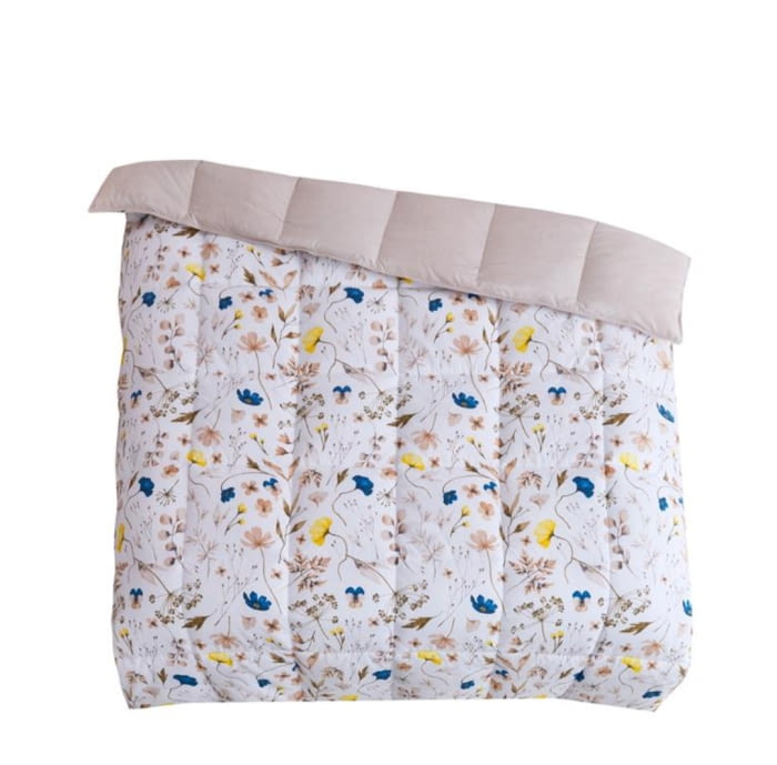 Edredón nórdico flores amarillas y azul - 1