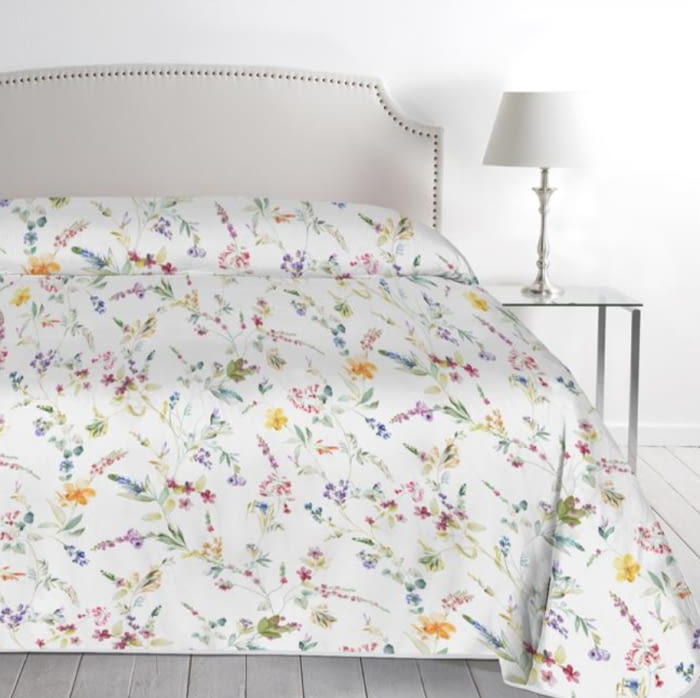 Edredón algodón percal florecitas 250 x 270