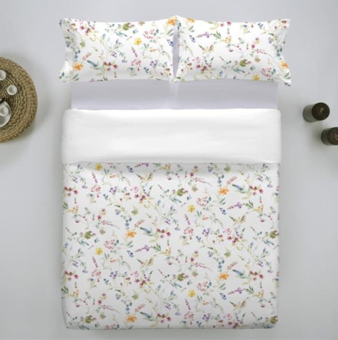 Edredón algodón percal florecitas 250 x 270 - 1