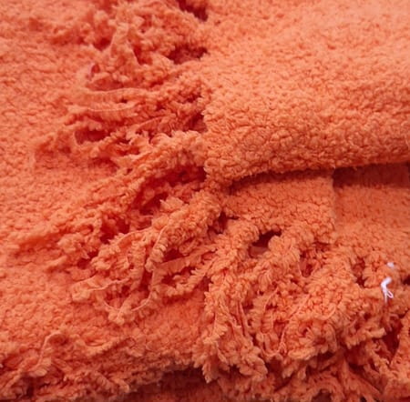 Manta esponjosa naranja 120 x 170 - 1