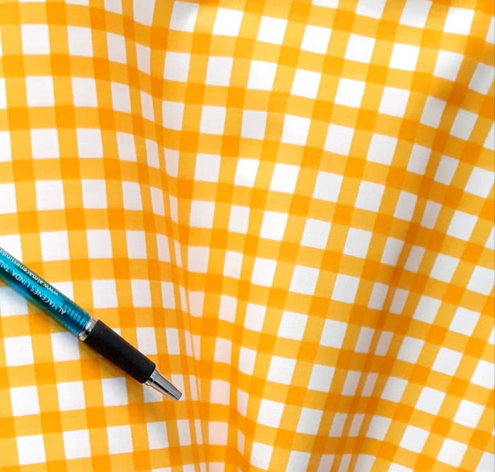 Tela cuadros amarillo 2,80 m.!! - 2