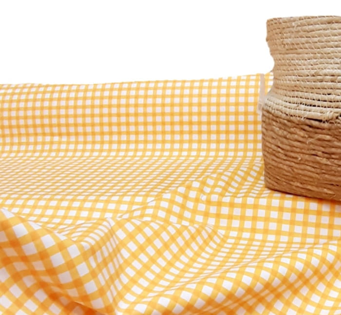 Tela cuadros amarillo 2,80 m.!! - 3