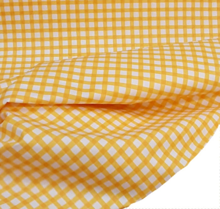 Tela cuadros amarillo 2,80 m.!! - 4