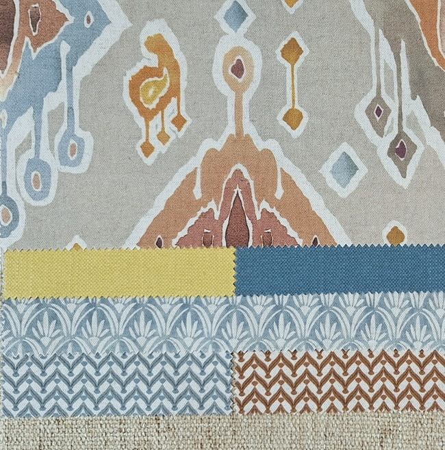 Tela Mondrago Ashley Wilde azul claro - 1