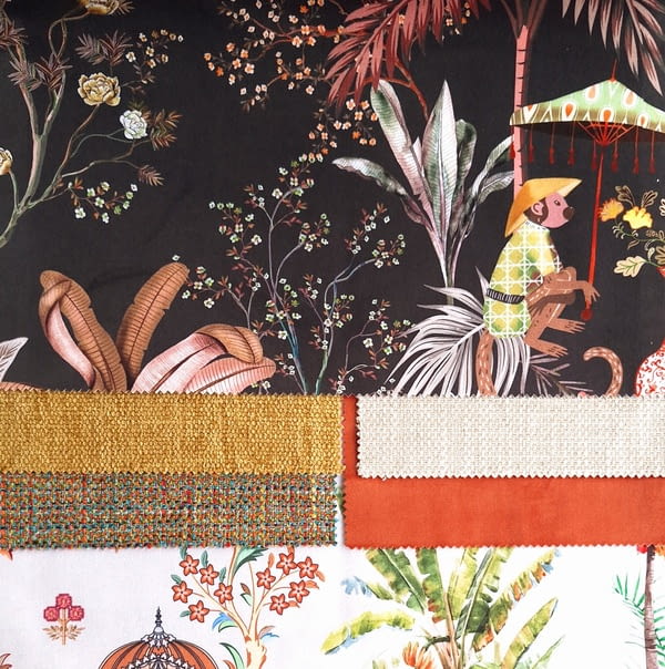 Tela tapicería terciopelo Makian verde oscuro - 1