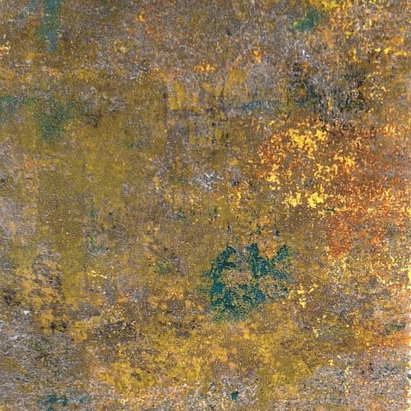 Tela tapicería terciopelo Carrara amarillo abstracto