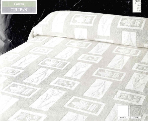 Colcha piqué Tulipán