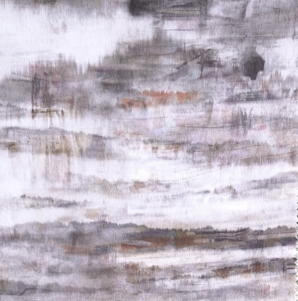 Tela tapicería terciopelo abstracto blanca y gris