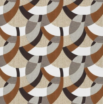 Tela beli geometría marrón