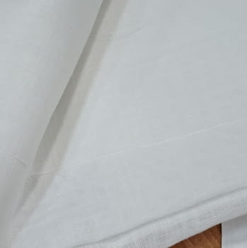 Retal tela visillo blanco 385 x 84 cm - 1