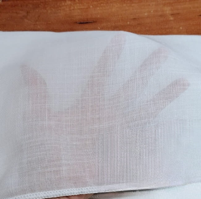 Retal tela visillo blanco 385 x 84 cm - 2