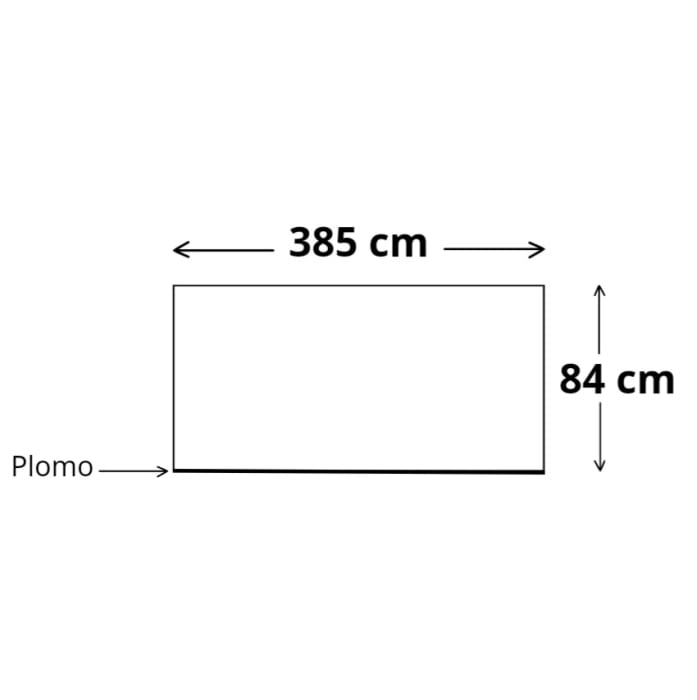 Retal tela visillo blanco 385 x 84 cm - 4