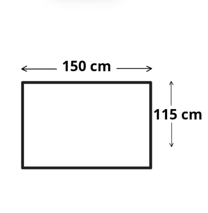 Retal visillo 15% lino blanco 150 x 115 cm - 3