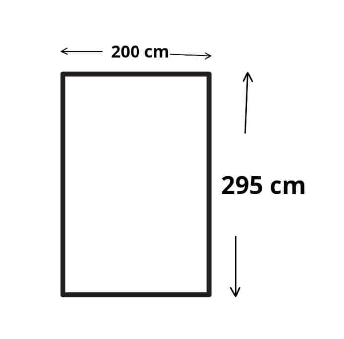 Retal visillo voile beige 200 x 295 cm - 4