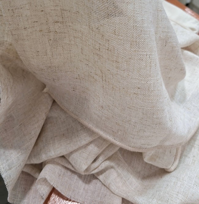 Retal de tela visillo lino Venice 170 x 120 cm - 1