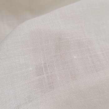 Retales visillo 20% lino blanco - 1