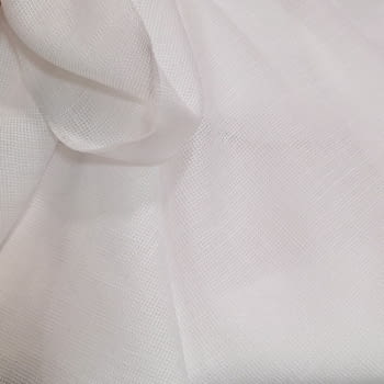 Retal visillo blanco cuadraditos 130 x 180 cm - 3