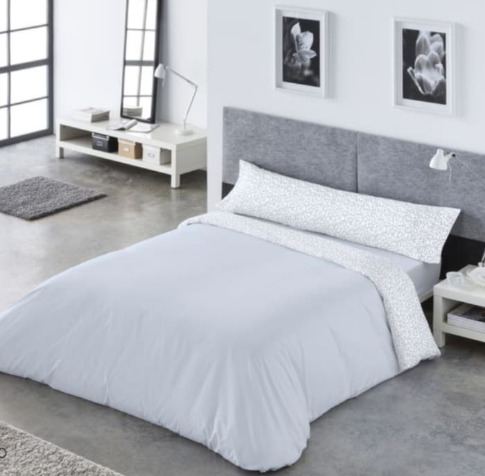 Juego de Funda nórdica azul huellas - 2