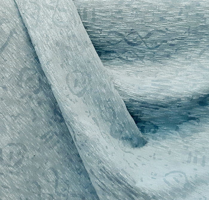 Tela Tapicería azul reversible - 4