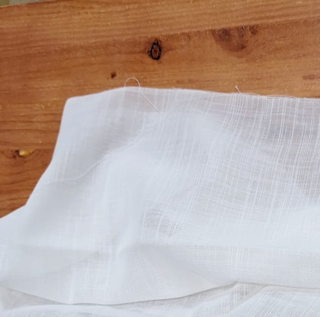 Retal tela visillo blanco eco 265 x 70 cm - 1