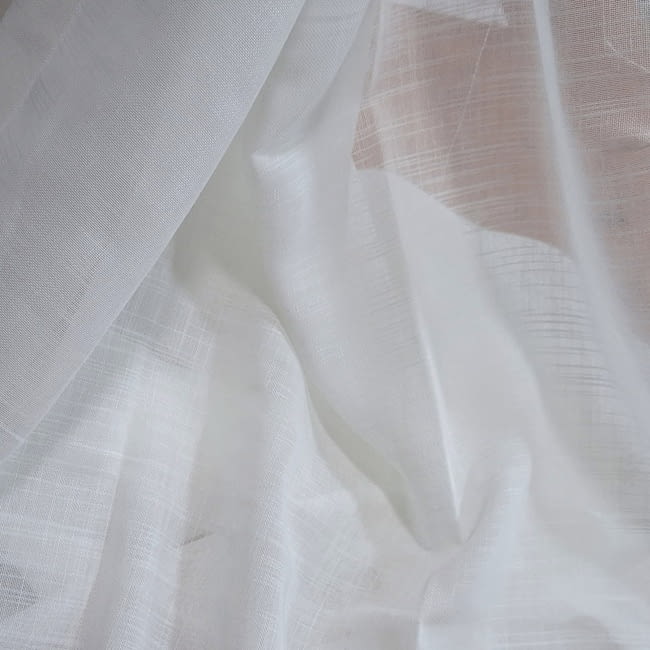 Retal tela visillo blanco eco 265 x 70 cm - 3