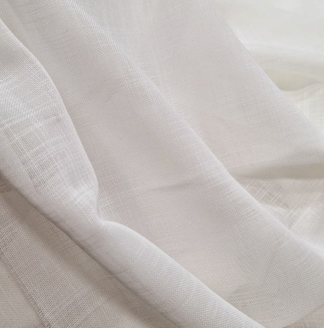 Retal tela visillo blanco eco 265 x 70 cm - 4