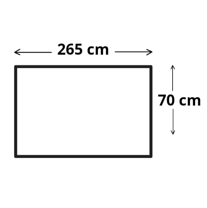 Retal tela visillo blanco eco 265 x 70 cm - 5