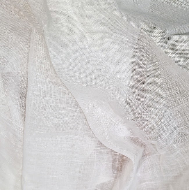 Retales telas de visillo 40% lino Milán - 1