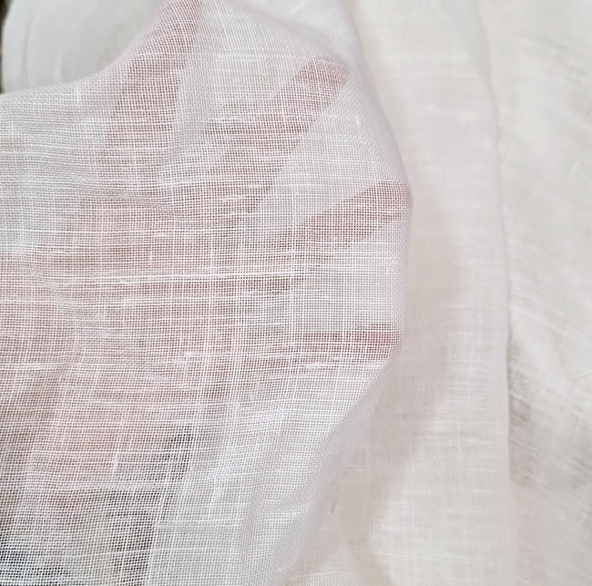 Retales telas de visillo 40% lino Milán - 2