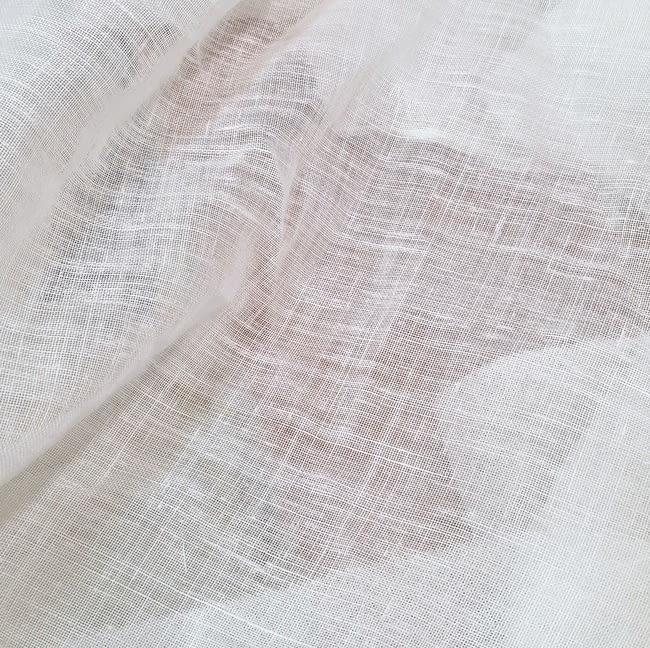 Retales telas de visillo 40% lino Milán - 3