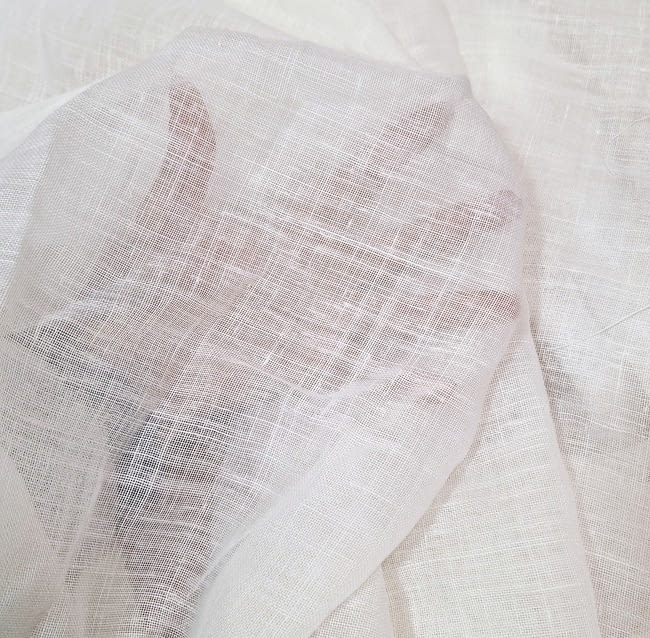 Retales telas de visillo 40% lino Milán - 5