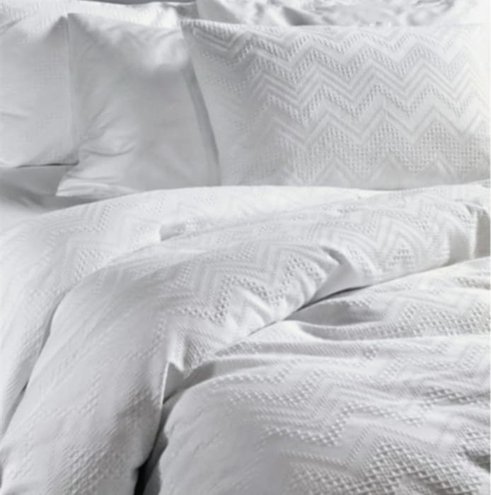 Fundas nórdicas labrado blanco algodón young. Cama 90, 105