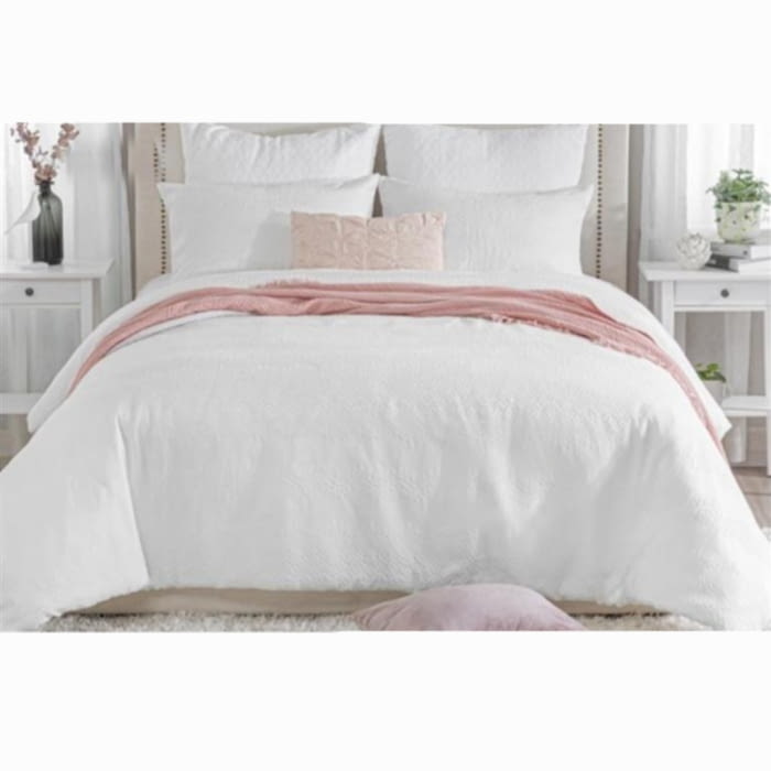 Fundas nórdicas labrado blanco algodón soft. Cama 105