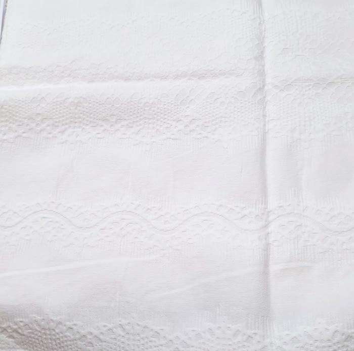 Fundas nórdicas labrado blanco algodón soft. Cama 105 - 2