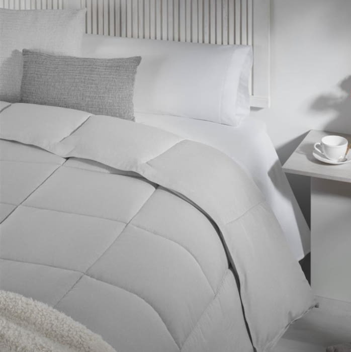 Edredón nórdico duvet rayitas grises