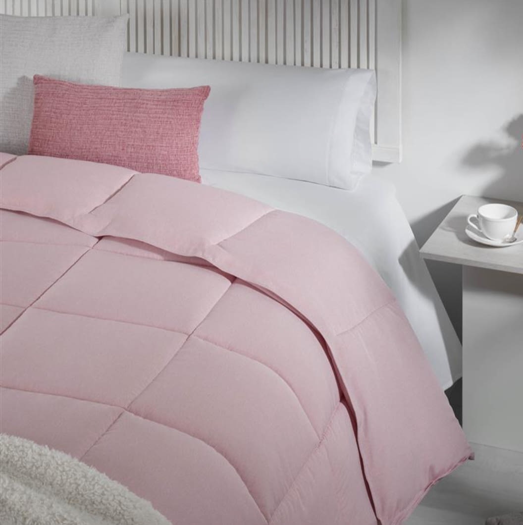 Edredón nórdico duvet rayitas rosas