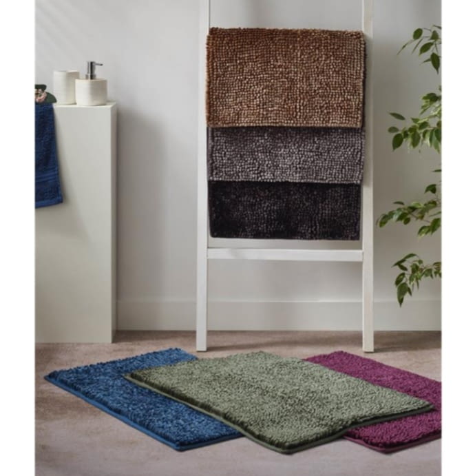 Alfombra baño terciopelo antideslizante