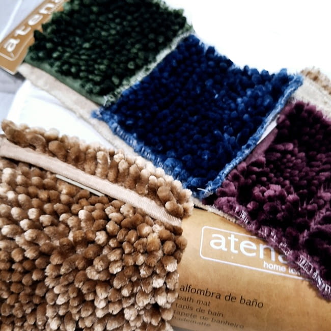 Alfombra baño terciopelo antideslizante - 1