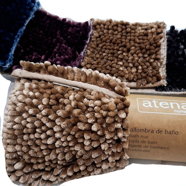 Alfombra baño terciopelo antideslizante - 2
