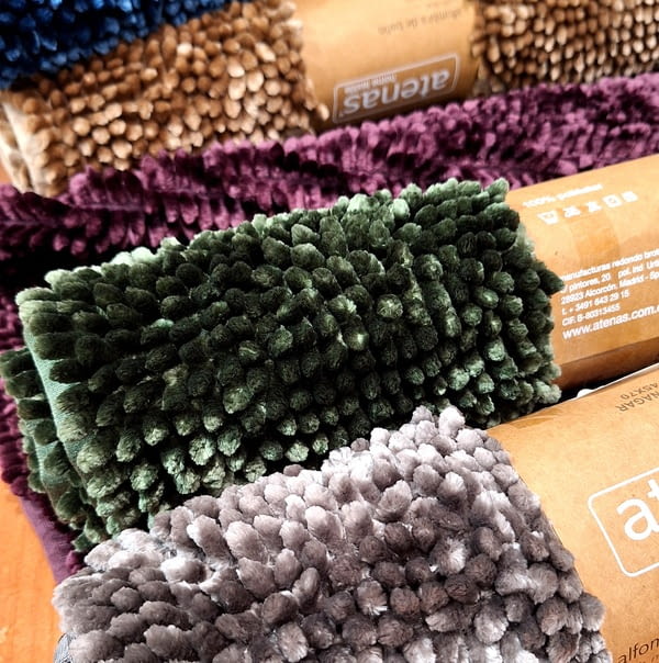 Alfombra baño terciopelo antideslizante - 5