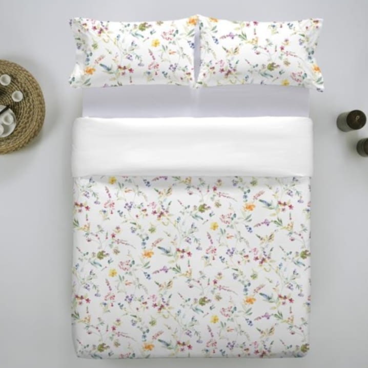 Fundas nórdicas percal florecitas colores
